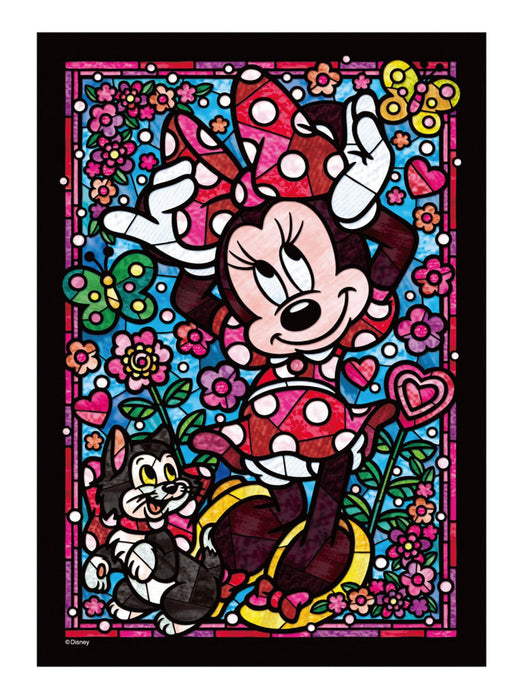 Tenyo 266pc Minnie Mouse Stained Art Jigsaw Puzzle 18.2x25.7cm