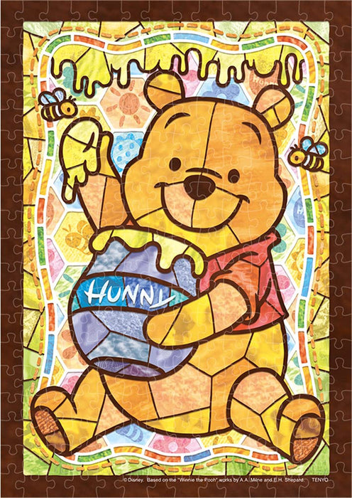 Tenyo 266pc Winnie Pooh Stained Glass Puzzle 18.2x25.7cm