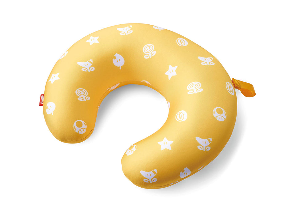 NINTENDO Super Mario Travel Reversible Neck Pillow Question Block