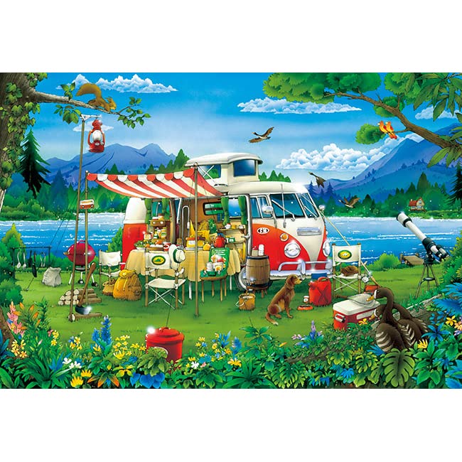 APPLEONE 300-370 Jigsaw Puzzle Camping Holiday 300 Pieces