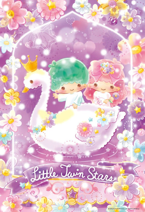 Beverly Jigsaw Puzzle 33-142 Little Twin Stars Kiki & Lala Flower Floralium (300 Pieces) Cute Puzzle