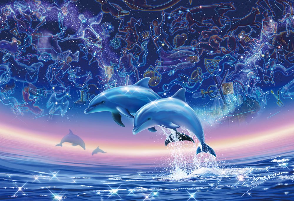 Beverly Jigsaw Puzzle 83-041 Glow In The Dark The Sea Of Mythology (300 Pieces) Scene Puzzle