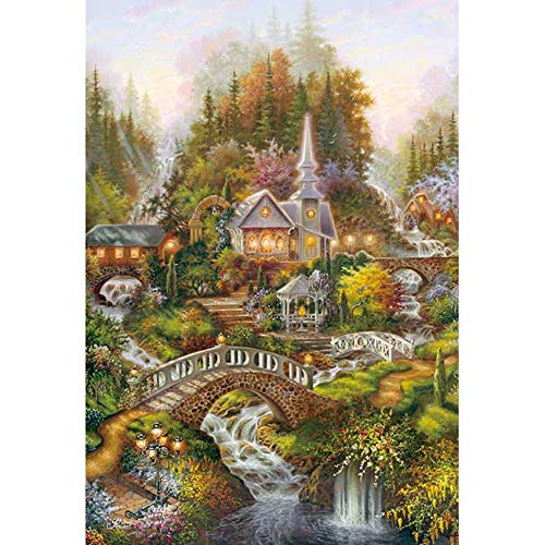 APPLEONE 300-351 Jigsaw Puzzle Hillside Sanctuary By Klaus Strubel 300 Pieces