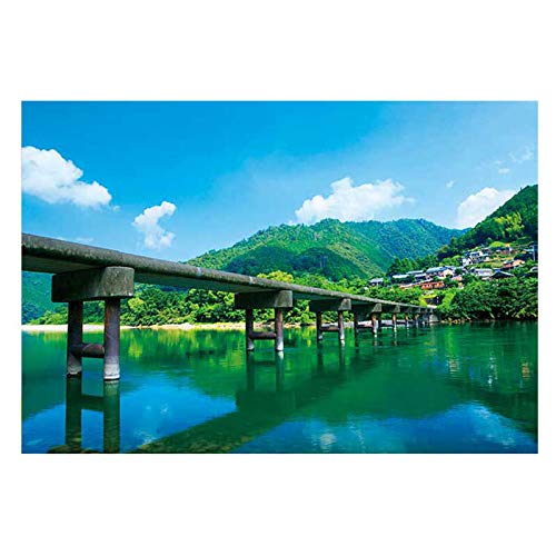 APPLEONE Jigsaw Puzzle 300-354 Shimanto River And Low-Water Bridge 300 Pieces