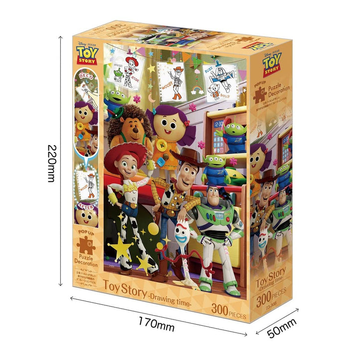EPOCH 73-308 Puzzle Disney Toy Story - Temps de dessin - Puzzle de décoration 300 pièces