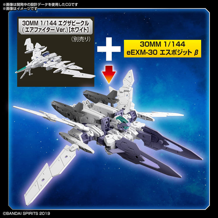Bandai Spirits 30Mm Eexm-30 Esposit Β 1/144 Japan Scale Color-Coded Plastic Model