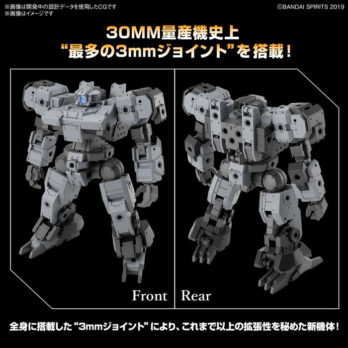 Bandai Spirits 1/144 Scale EEXM-9 Buskey Lot 30mm Color-Coded Plastic Model in Gray