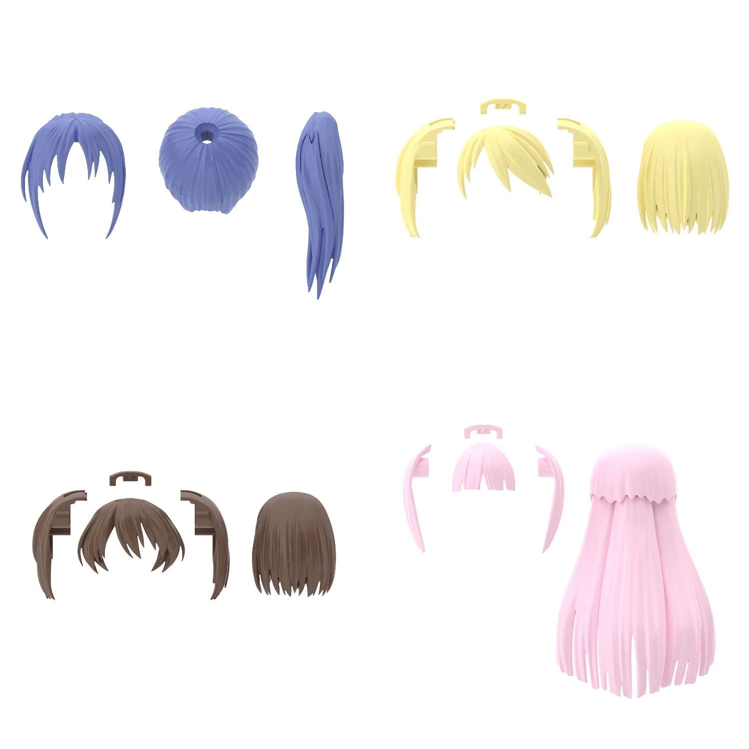 Bandai Spirits 30Ms Option Hairstyle Parts Vol.6 Box Japan Plastic Model Color-Coded- Japan Figure Store - #1 Bring To You The Best Japanese Goods