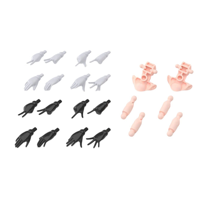 BANDAI 30Ms Option Hand Parts White/ Black Plastic Model- Japan Figure Store - #1 Bring To You The Best Japanese Goods