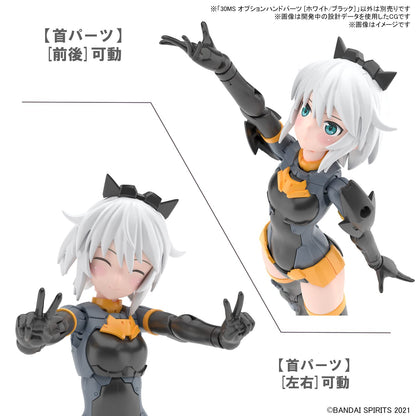 BANDAI 30Ms Option Hand Parts White/ Black Plastic Model- Japan Figure Store - #1 Bring To You The Best Japanese Goods