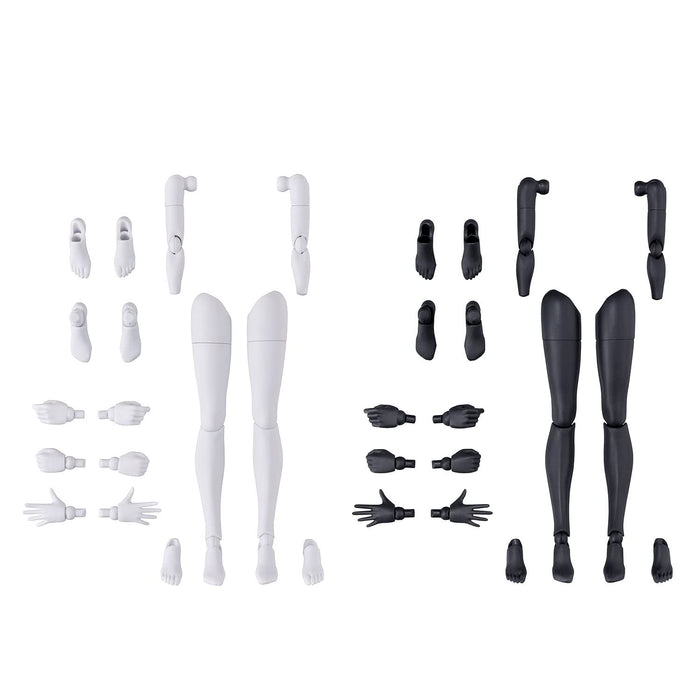 Bandai Spirits 30Ms White/Black Optional Body Parts Arm & Leg Model Kit