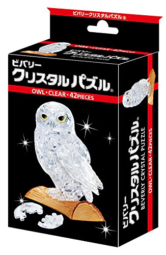 Beverly Crystal 3D Jigsaw Puzzle Clear Owl 42 Pieces Animal 3D Jigsaw Puzzles