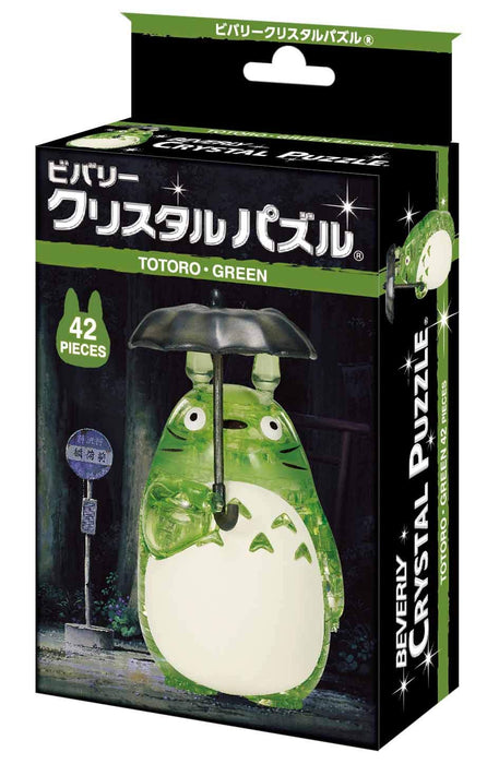 Beverly Crystal Puzzle Totoro Green 42 Pieces Japanese 3D Puzzle Figure