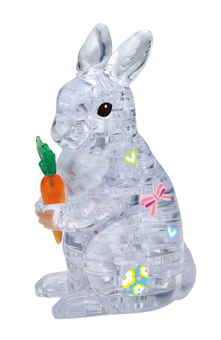 Beverly Crystal 3D Puzzle 486589 Rabbit Clear (43 Pieces) 3D Crystal Animal Puzzle