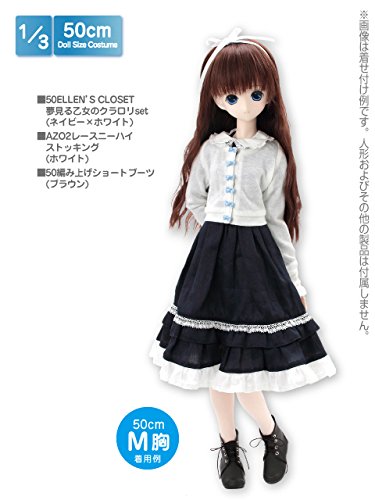 AZONE Far190-Nvw For 50Cm Doll Dreaming Maiden'S Clarore Set Navy X White
