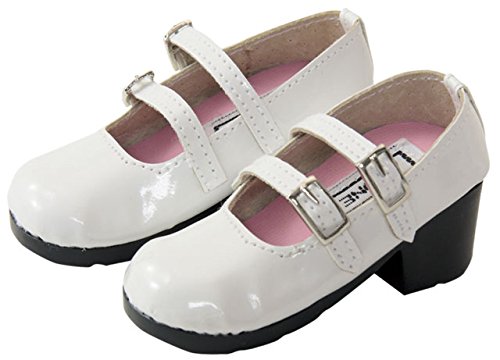 AZONE Far051-Wht 50Cm Doll Strap Shoes White