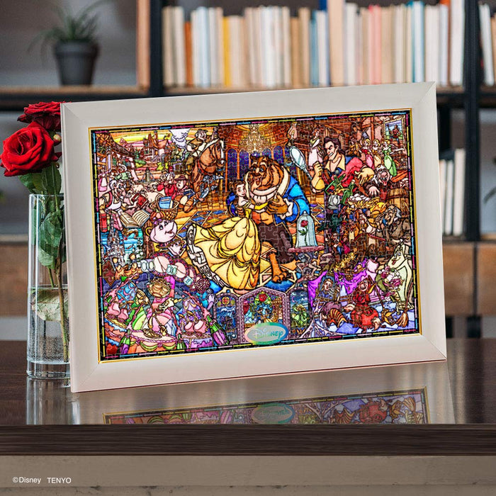 Tenyo 500pc Jigsaw Puzzle Beauty Beast Stained Glass 25x36cm