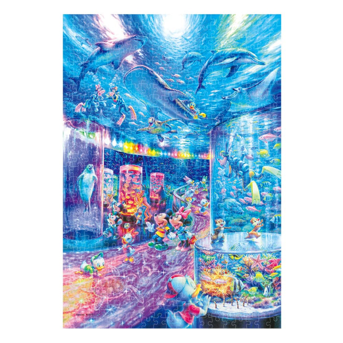 Tenyo 500pc Jigsaw Puzzle Disney Night Aquarium Tight Series Stained Art 25x36cm