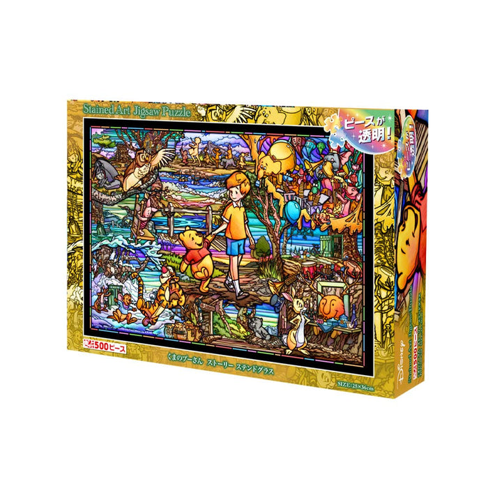 TENYO Dsg500-628 Jigsaw Puzzle Disney Winnie The Pooh Story Stained Art 500 S-Pieces