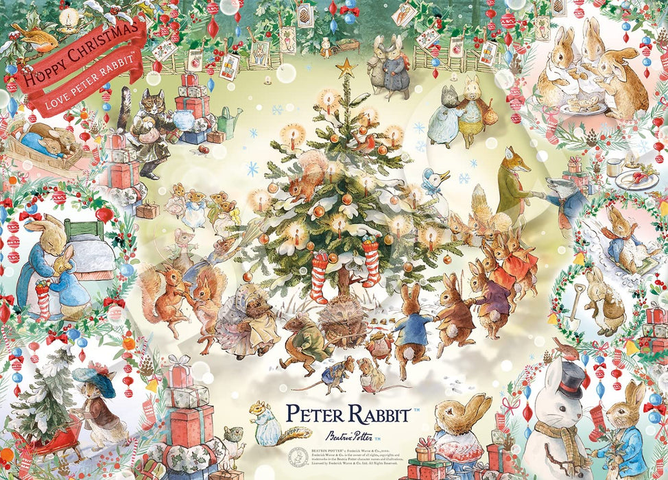 500 Piece Jigsaw Puzzle Peter Rabbit Hoppy Christmas! Peter Rabbit™ (38X53Cm)