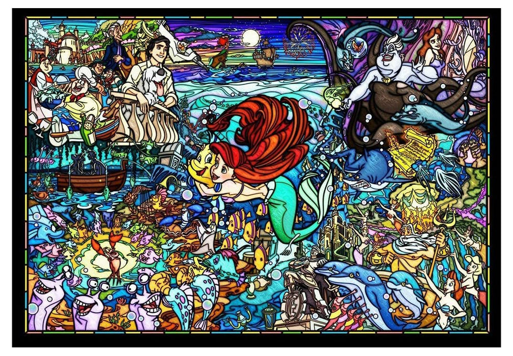 Tenyo 500pc Little Mermaid Jigsaw Puzzle Stained Art 25x36cm