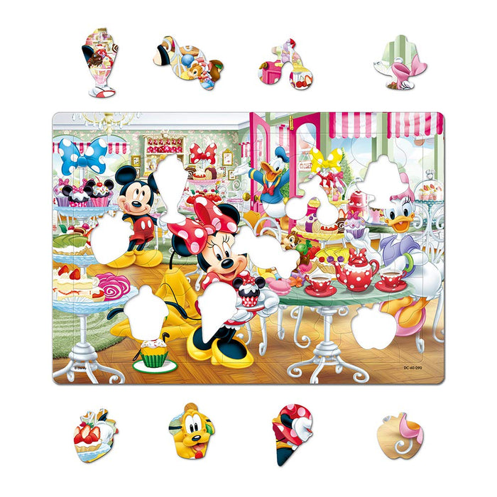 TENYO Puzzle Disney Mickey &amp; Minnie Welcome To Sweets Shop 60 Teile Kinderpuzzle