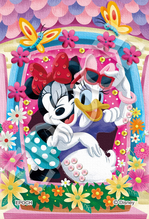 EPOCH 70-035 Jigsaw Puzzle Disney Mickey & Friends Window Minnie And Daisy Decoration Puzzle 70 S-Pieces
