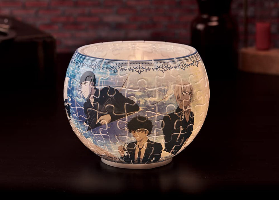 YANOMAN 2201-66 3D Led Lamp Shade Puzzle Detective Conan Case Closed Blue Truth 80 Pieces