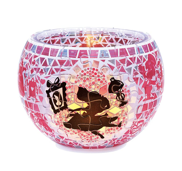 YANOMAN 2201-62 3D Led Lamp Shade Puzzle Disney Alice In Wonderland Glass Mosaic Pattern 80 Pieces