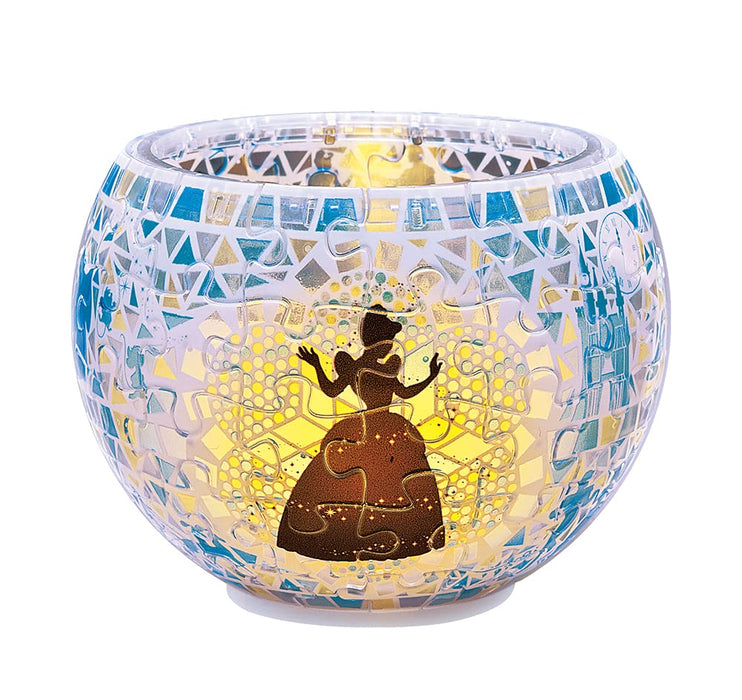 YANOMAN 2201-61 3D Led Lamp Shade Puzzle Disney Cinderella Glass Mosaic Pattern 80 Pieces