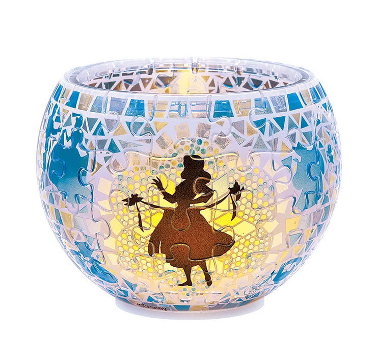 YANOMAN 2201-61 3D Led Lamp Shade Puzzle Disney Cinderella Glass Mosaic Pattern 80 Pieces