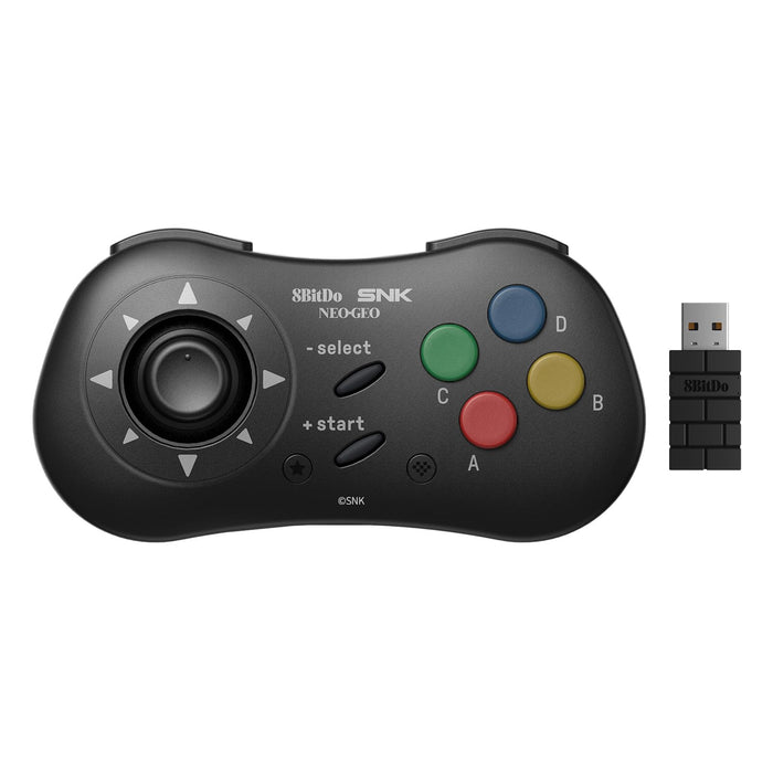 8Bitdo Neogeo Wireless Controller: Windows Android Neogeo Mini Classic Joystick - SNK Licensed (Black)