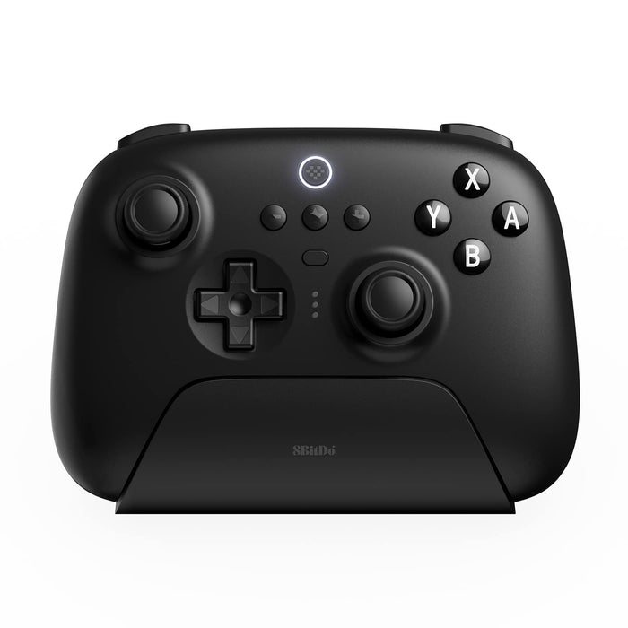 8Bitdo Ultimate Bluetooth-Controller mit Ladestation, Wireless Pro Controller für Switch Windows und Steam Deck (Schwarz)