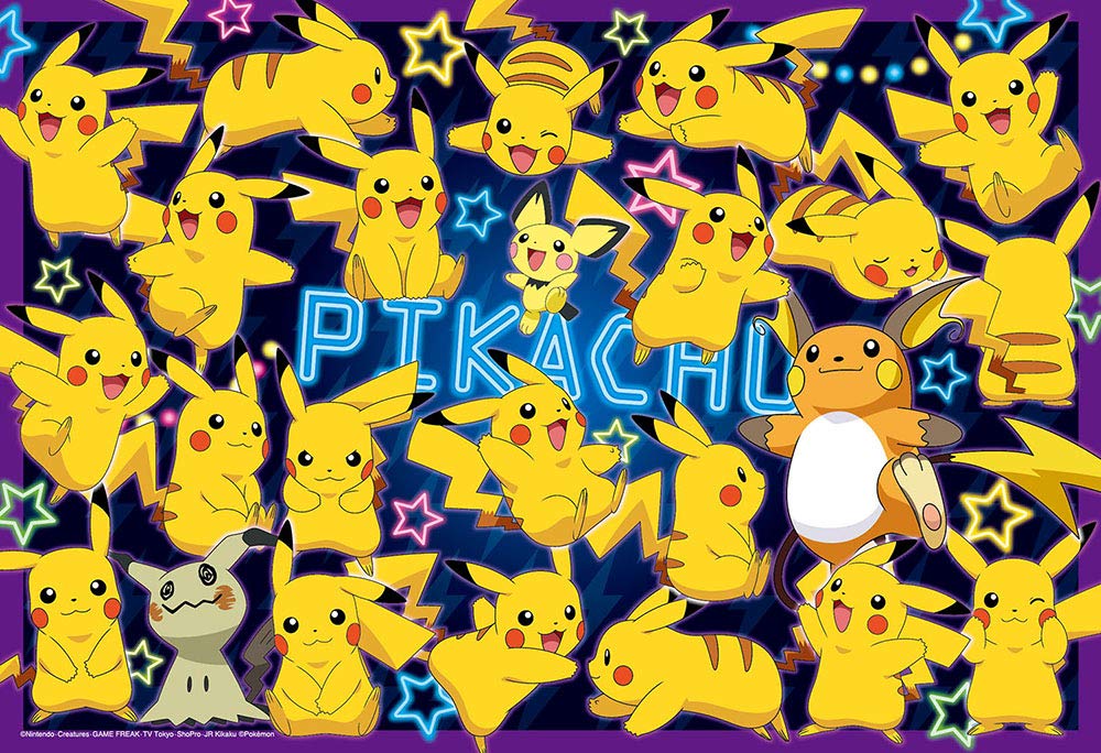 Puzzle BEVERLY 80-011 Pikachu Everywhere 80 pièces en L