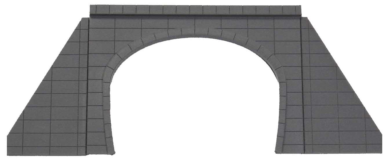 Advance Z Gauge 0002 Double Track Tunnel Portal (Concrete) 2 Sets (Acrylic Structure Kit)