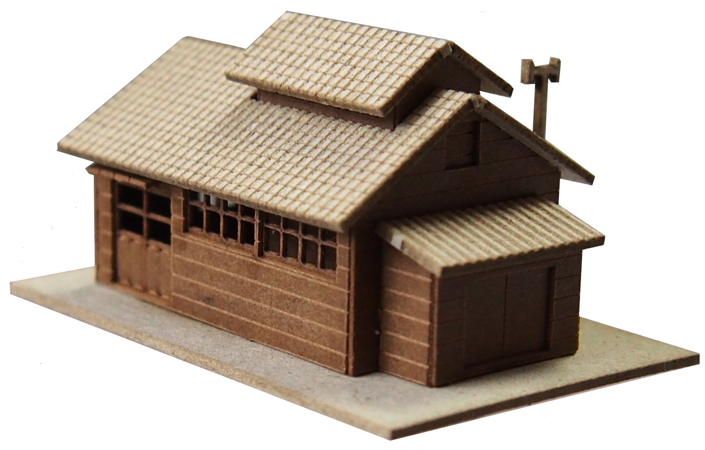Advance Z Scale 0033 Engine Depot Bathroom (Paper Structure Kit)