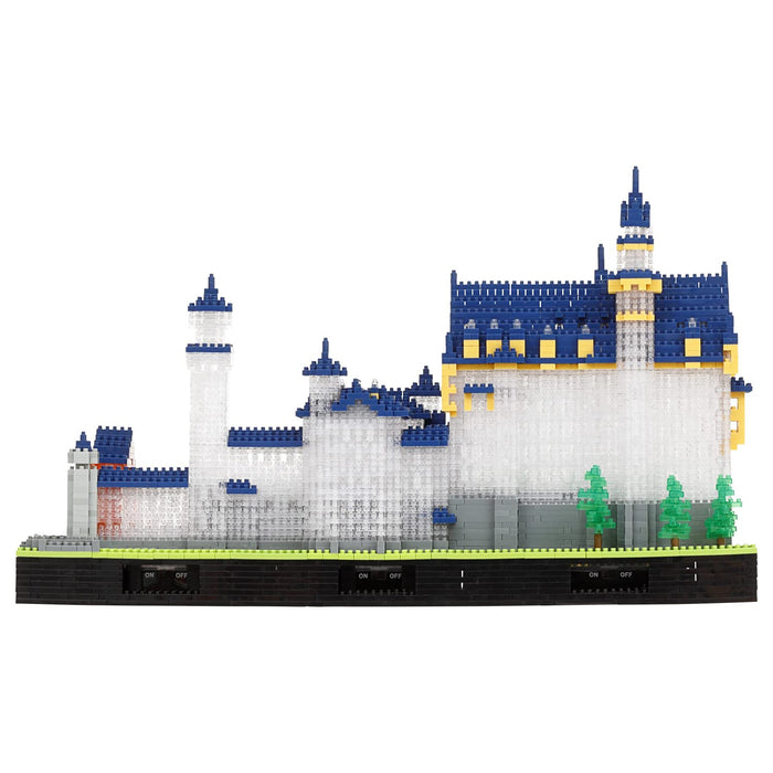 Kawada Nanoblock NB-009A Château de Neuschwanstein, édition de luxe, ensembles de construction de jouets en version transparente