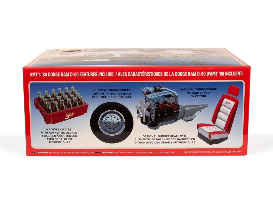 Amt 1/25 1980 Dodge Ram D-50 Pickup Coca-Cola Plastic Model