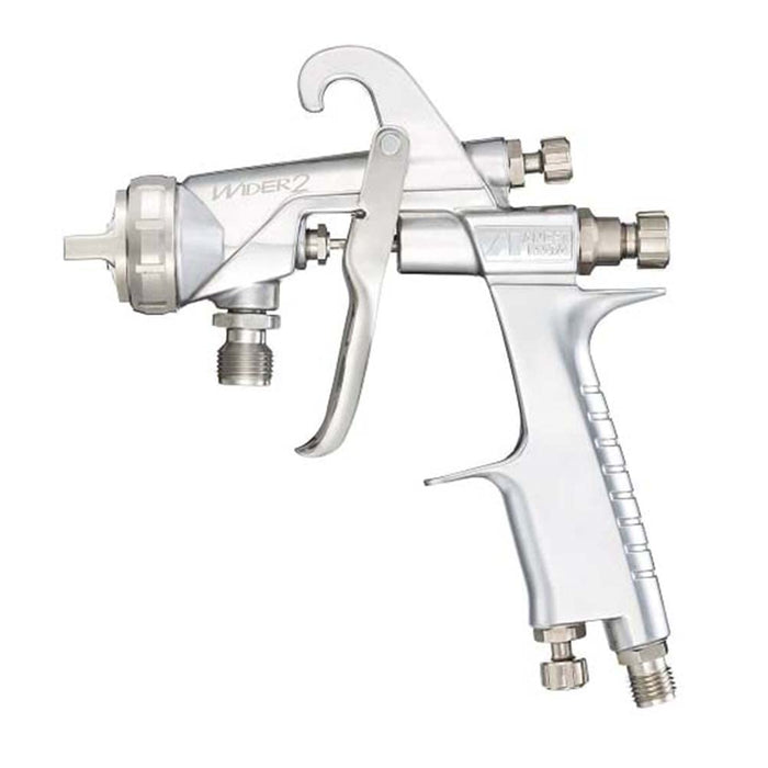 Anest Iwata Wider Gun Series Pistolet à succion Diamètre Φ1.8Mm Wider2-18K2S Argent