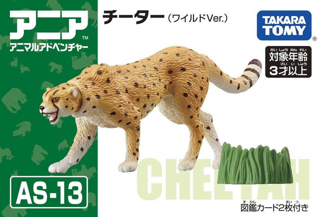 TAKARA TOMY As-13 Animal Adventure Cheetah Wild Version Figur