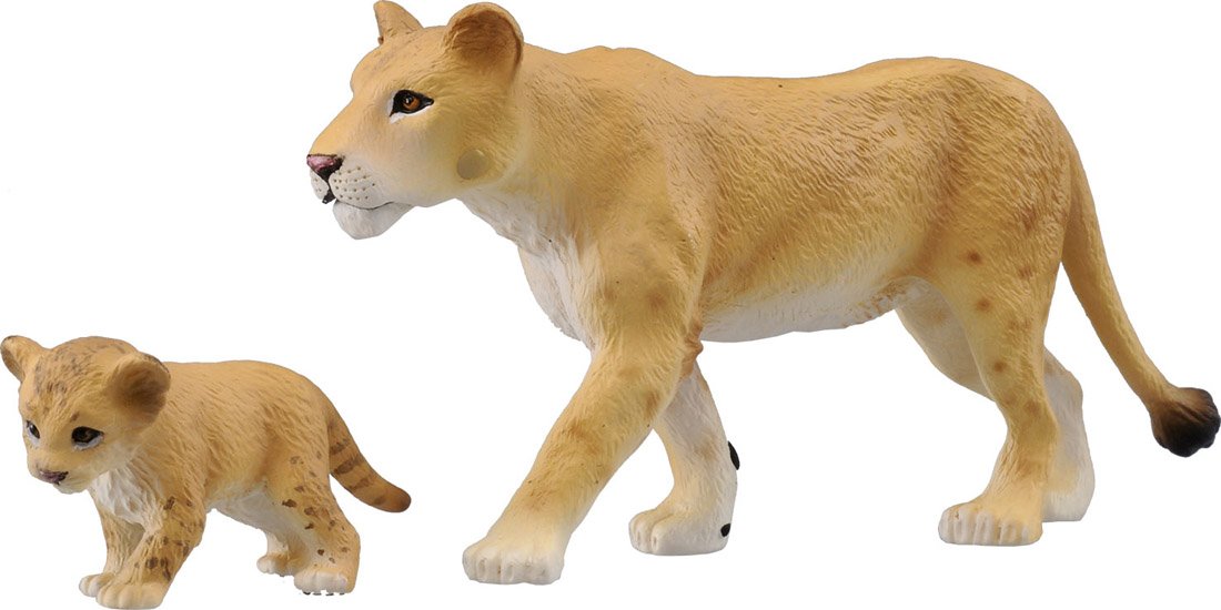 TAKARA TOMY As-17 Animal Adventure Lioness Figure With Cub