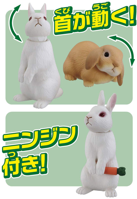 TAKARA TOMY Ania As-34 Animal Adventure Japanese White Rabbit & Lop-Eared Rabbit