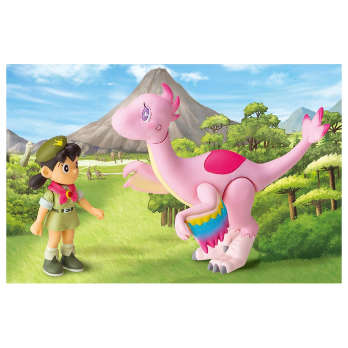 Takara Tomy Ania Doraemon Movie Nobita's New Dinosaur Shizuka and Mu Figure