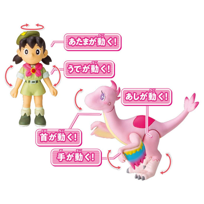 Takara Tomy Ania Doraemon Movie Nobita's New Dinosaur Shizuka and Mu Figure