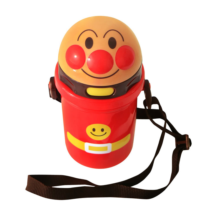 400Ml Lec Anpanman Die-Cut Water Bottle With Straw (New Model) - Japan