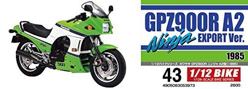 Aoshima 1/12 Fahrrad Kawasaki Gpz900r Ninja A2 Plastikmodellbausatz
