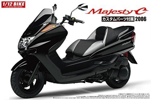 Aoshima 1/12 Bike Yamaha Majesty C With Custom Parts Plastic Model Kit - Japan Figure