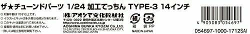 Aoshima 1/24 Kakou Tecchin Typ-3 14 Zoll Zubehör