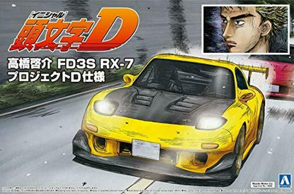 Aoshima 1/24 Keisuke Takahashi Fd3s Rx-7 Project D Specifications Model Kit