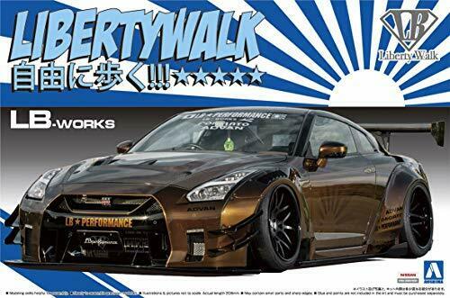 Aoshima 1/24 Lb Works R35 Gt-r Type 2 Ver.1 Plastic Model Kit
